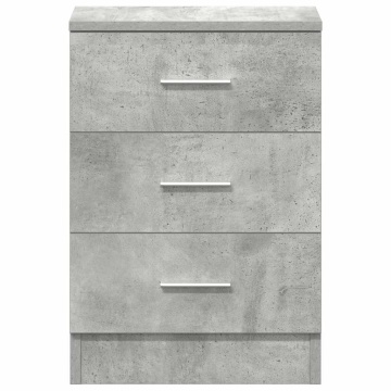 Noptiere, 2 buc., gri beton, 38 x 35 x 56 cm, PAL - Img 7