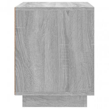 Noptiere, 2 buc., gri sonoma, 44x35x45 cm, lemn prelucrat - Img 7