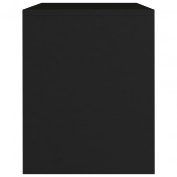 Noptiere, 2 buc., negru, 40 x 30 x 40 cm, PAL - Img 5