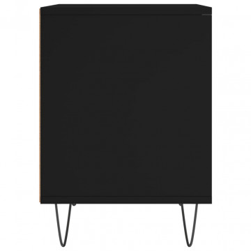 Noptiere, 2 buc., negru, 40x35x50 cm, lemn compozit - Img 5