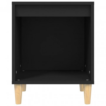 Noptiere, 2 buc., negru, 40x35x50 cm - Img 4