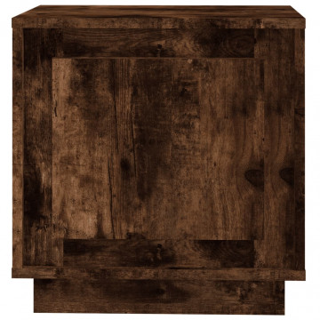 Noptiere, 2 buc., stejar afumat, 44x35x45 cm, lemn prelucrat - Img 6