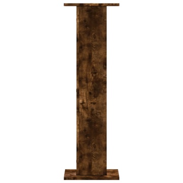 Noptiere, 2 buc., stejar fumuriu, 30x30x95 cm, lemn prelucrat - Img 4