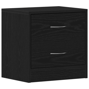 Noptiere 2 buc stejar negru 40x30x40 cm lemn de stratificat - Img 8