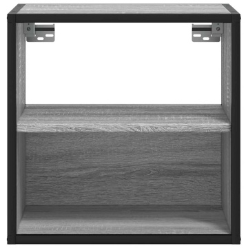 Noptiere de perete, 2 buc., sonoma gri, 40x31x39,5 cm - Img 8