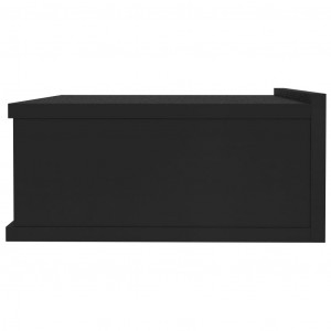 Noptiere suspendate, 2 buc., negru, 40 x 30 x 15 cm, PAL - Img 7