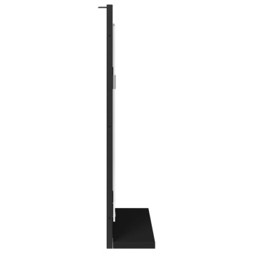 Oglindă baie cu raft negru 50x12x60 cm lemn prelucrat - Img 8