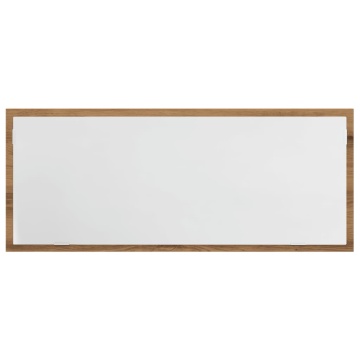 Oglindă baie LED stejar artizanal, 100x8,5x37 cm lemn prelucrat - Img 5