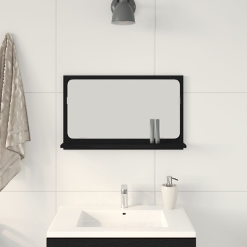 oglindă de baie Negru Stejar 60x10,5x37 cm Lemn compozit - Img 4