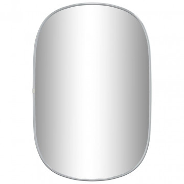Oglindă de perete, argintiu, 60x40 cm - Img 2