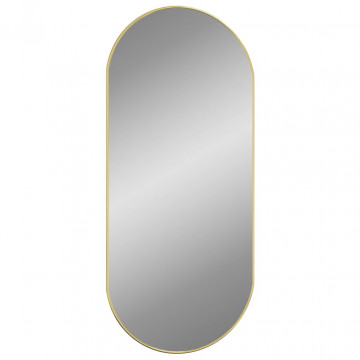 Oglindă de perete, auriu, 100x45 cm, ovală - Img 3
