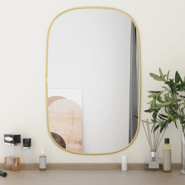 Oglindă de perete, auriu, 70x45 cm - Img 1