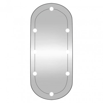 Oglindă de perete cu lumini LED 45x100 cm oval sticlă - Img 7