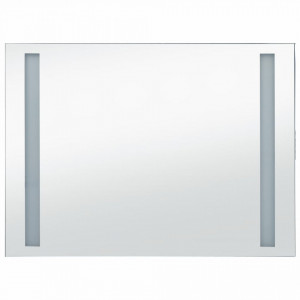 Oglindă de perete de baie cu LED, 100 x 60 cm - Img 2