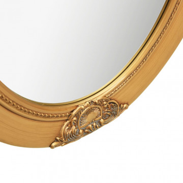 Oglindă de perete în stil baroc, auriu, 50 x 70 cm - Img 6