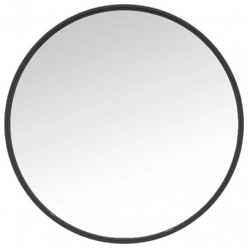 Oglindă de perete, negru, 50 cm - Img 2