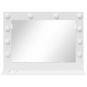 Oglinda de toaletă cu lumini LED albă 60x45x18 cm - Img 3