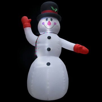 Om de zăpadă gonflabil pentru Crăciun cu LED, IP44, 600 cm, XXL - Img 3