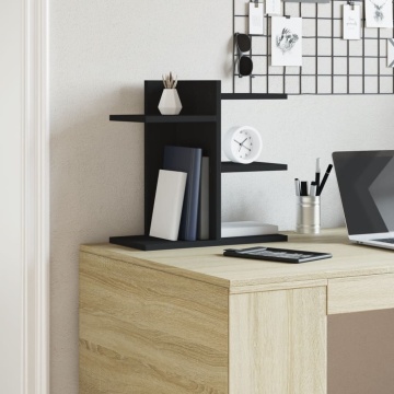 Organizator birou, negru, 42x21,5x42 cm lemn prelucrat - Img 3