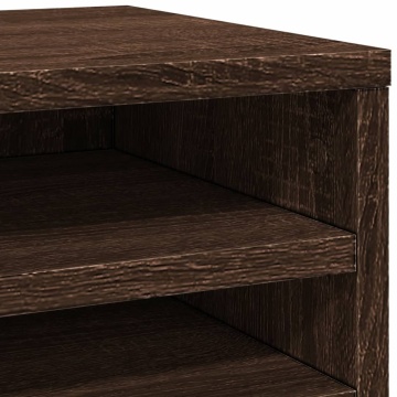 Organizator birou, stejar maro, 36x26x29,5 cm lemn prelucrat - Img 6