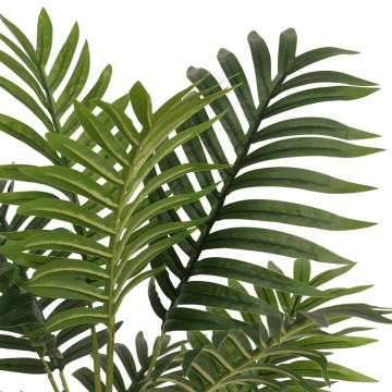 Palmier artificial cu 3 trunchiuri, verde, 120 cm, PP - Img 3