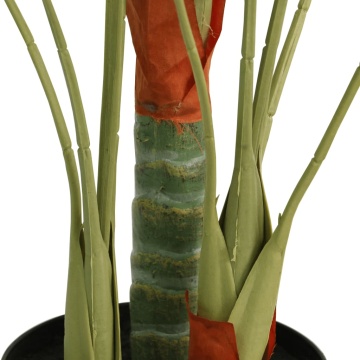 Palmier artificial cu 3 trunchiuri, verde, 85 cm, PP - Img 2