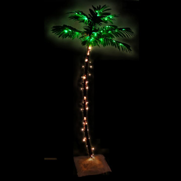 Palmier cu LED, 88 LED-uri alb calde, 150 cm - Img 3