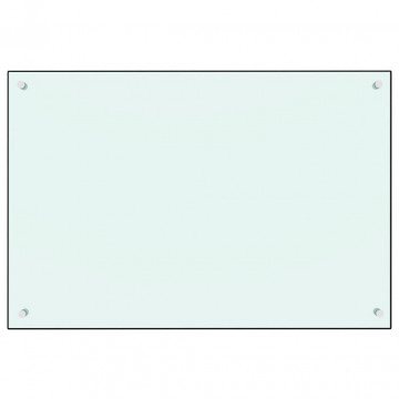 Panou antistropi de bucătărie, alb, 90x60 cm, sticlă securizată - Img 2