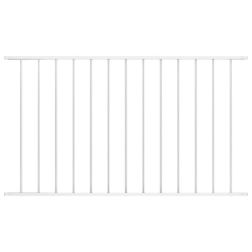 Panou de gard, alb, 1,7 x 1 m, oțel vopsit electrostatic - Img 1