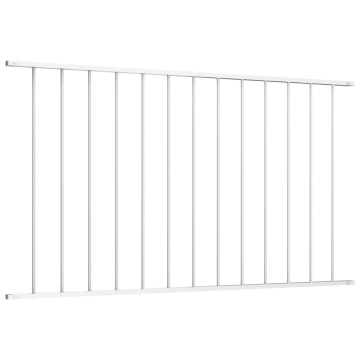 Panou de gard, alb, 1,7 x 1 m, oțel vopsit electrostatic - Img 2