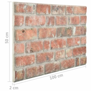 Panouri de perete 3D, model cărămidă, roșu, 10 buc., EPS - Img 7