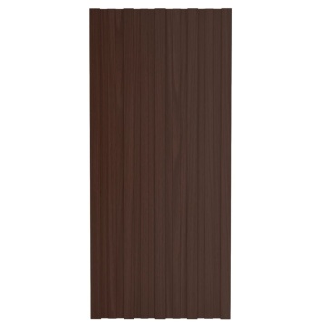 Panouri pentru acoperiș 36 buc. maro 100x45 cm oțel galvanizat - Img 2