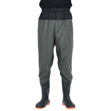 Pantaloni cu talie înaltă cu cizme, verde închis, mărimea 45 - Img 2