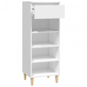 Pantofar, alb, 40x36x105 cm, lemn compozit - Img 4