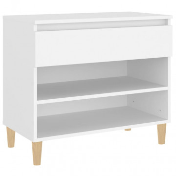 Pantofar, alb, 70x36x60 cm, lemn prelucrat - Img 2