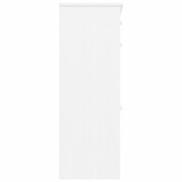 Pantofar ALTA, alb, 77x35x96 cm, lemn masiv de pin - Img 8