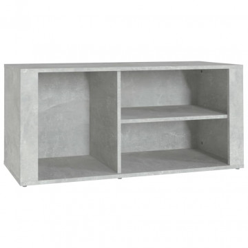 Pantofar, gri beton, 100x35x45 cm, lemn prelucrat - Img 2