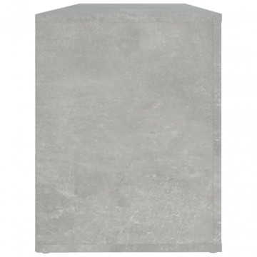 Pantofar, gri beton, 100x35x45 cm, lemn prelucrat - Img 5