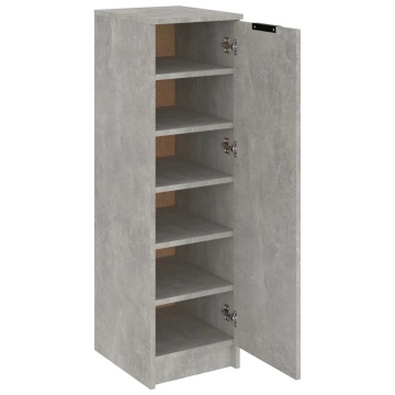 Pantofar, gri beton, 30x35x100 cm, lemn compozit - Img 5
