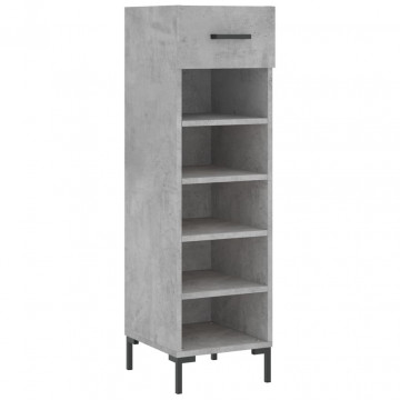 Pantofar, gri beton, 30x35x105 cm, lemn compozit - Img 2