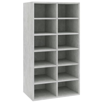 Pantofar, gri beton, 54x34x100,5 cm, lemn compozit - Img 2