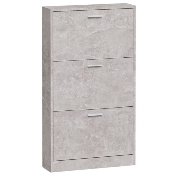Pantofar, gri beton, 59x17x108 cm, lemn compozit - Img 8