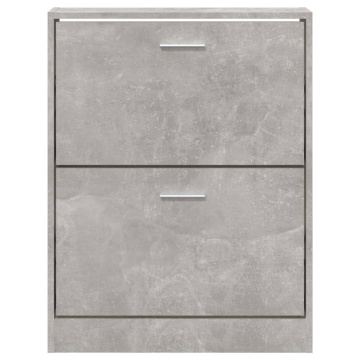 Pantofar, gri beton, 59x17x81 cm, lemn compozit - Img 5