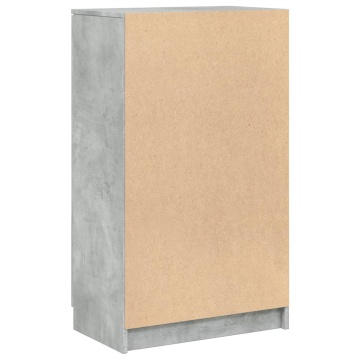 Pantofar, gri beton, 59x35x100 cm, lemn compozit - Img 5