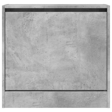 Pantofar, gri beton, 60x21x57 cm, lemn compozit - Img 8