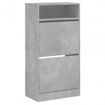 Pantofar, gri beton, 60x34x116 cm, lemn compozit - Img 4