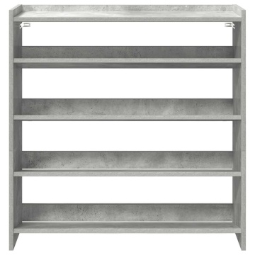 Pantofar, gri beton, 80x25x81 cm, lemn prelucrat - Img 4