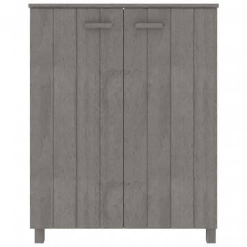 Pantofar, gri deschis, 85x40x108 cm, lemn masiv de pin - Img 3