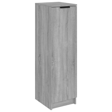 Pantofar, gri sonoma, 30x35x100 cm, lemn compozit - Img 2