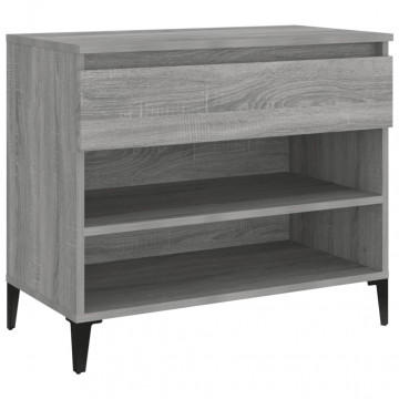Pantofar, gri sonoma, 70x36x60 cm, lemn prelucrat - Img 2